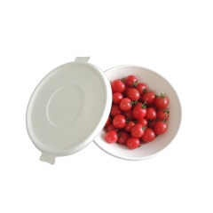 Eco Friendly Bagasse biologisch abbaubare Einwegschüssel mit Bagasse-Deckel