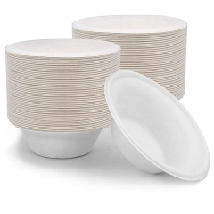 Disposable Sugarcane Biodegradable Salad Bowl Takeaway Bagasse Bowl