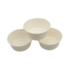 8/12/16/24oz Disposable compostal bowl biodegradable bowl white for food