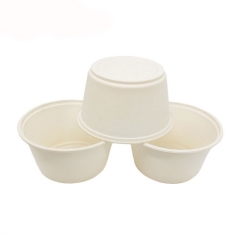 8/12/16/24oz Disposable compostal bowl biodegradable bowl white for food