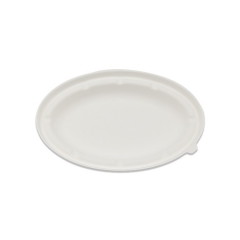 Disposable Takeaway Bagasse Compostable 24OZ Oval sugarcane bowl with lid