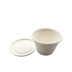 Biodegradable Bagasse Compostable Sugarcane Disposable Bowls With Lid