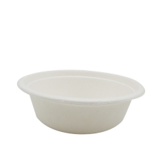 800ml Soup bowl customized decomposable sugarcane bagasse rice bowl