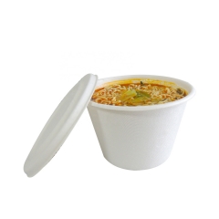 Disposable Hot Soup Christmas Paper Various Sizes Custom Bagasse Food Container Bowl