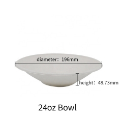 Disposable Wholesale Compostable Bagasse Microwaveable Salad Bowl