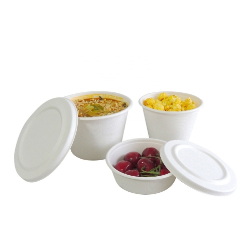 8OZ 250ml Eco-friendly Tableware Biodegradable Sugarcane Bagasse Bowl for Takeaway