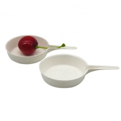 Bagasse Custom Small Sauce Dish Disposable Sugarcane Sauce Container