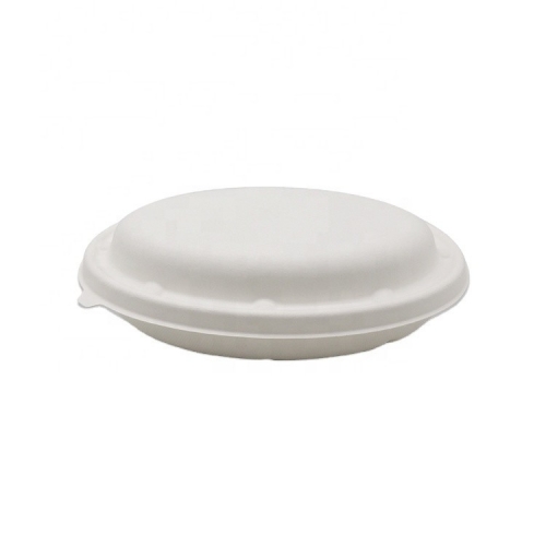 Disposable Compostable Oval Bowl With Lid Bowls Takeaway