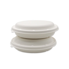 Custom made take away biodegradable dessert bowl disposable ice cream paper bowls with lids