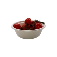 500ml sugarcane bagasse bowl with lid