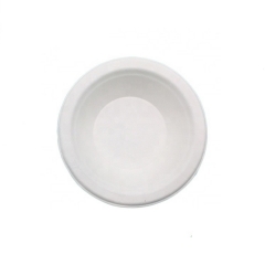 Bol jetable compostable de bagasse de canne à sucre biodégradable de 12 oz