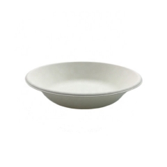 12 унций белый круглый биоразлагаемый чаша из багассы Compastable Bowl для вечеринки