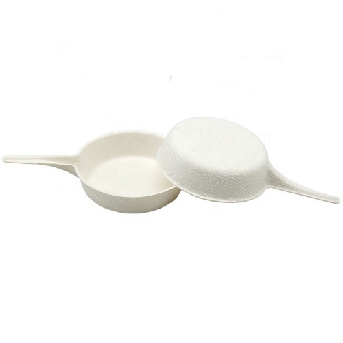 Attractive Biodegradable Tableware Compostable Shallow Bagasse Pan