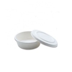 Tasse de bagasse biodégradable de tasse de prix bon marché de 250 ml avec des couvercles