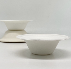 16oz Compostable disposable biodegradable sugarcane disposable plastic soup salad hot soup bowls