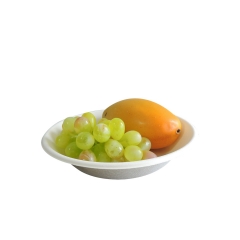 12oz Bagasse Biodegradable Disposable Salad Sugarcane Plastic Oval Bowl