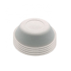 12OZ weiße runde biologisch abbaubare Bagasse-Schüssel Kompastierbare Schüssel für Party
