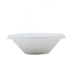 32oz wholesale bulk customizable disposable sugarcane soup bowl with lid