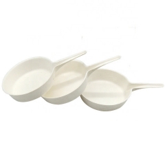 Attractive Biodegradable Tableware Compostable Shallow Bagasse Pan