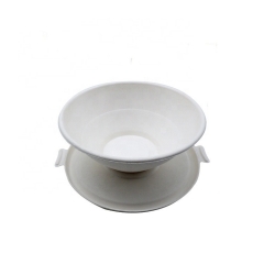 32OZ Factory Price Biodegradable Sugarcane Bowls With Lid