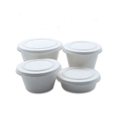 250ML Small Ice Cream Cup Sugarcane Food Containers Biodegradable