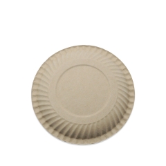 Plato biodegradable disponible para microondas al por mayor de las placas de la caña de azúcar para el partido