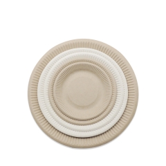 Eco Packaging Customized Round 100% Biodegradable Sugarcane Paper Plates