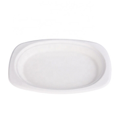 New Arrival 9 Inch Oval Eco Friendly Disposable Dinner Plates Wholesale for Party