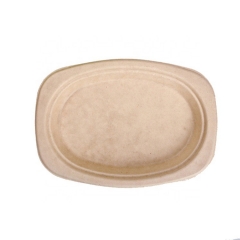 New Arrival 9 Inch Oval Eco Friendly Disposable Dinner Plates Wholesale for Party