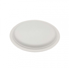 Sugarcane Bagasse Pulp Disposable Plates Biodegradable Paper Dinner Oval Plates For Restaurant