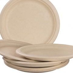 Biologisch abbaubare Hochzeitsteller aus umweltfreundlichem Bagasse-Papier