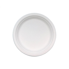 Sugarcane Fiber Tableware 9 inch Biodegradable Disposable Round Plate