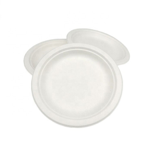 Water-proof and oil-proof disposable degradable dinner plate