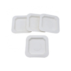 Одноразовые тарелки пригодные для использования в микроволновой печи биоразлагаемый сахарный тростник Square Pпоздно