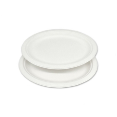 Hot sale disposable compostable bagasse pulp oval plate for restaurant