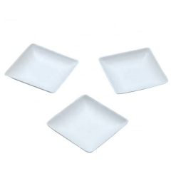 Waterproof and oil-proof disposable degradable square food tray