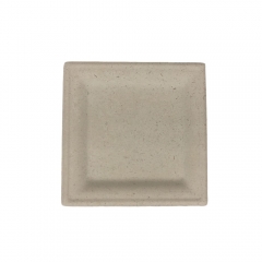 Factory direct disposable compostable sugarcane bagasse square plate