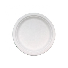 microwaveable disposable bagasse round plate