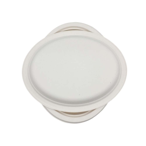 New design disposable biodegradable sugarcane oval plate heavy weight