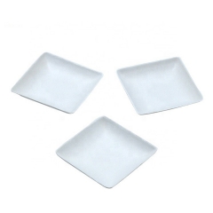 Disposable biodegradable sugarcane square tray