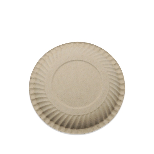 New arrival disposable biodegradable sugarcane bagasse round plates for restaurant