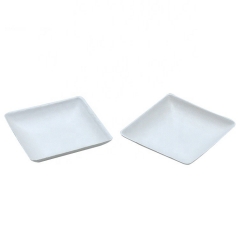 Waterproof and oil-proof disposable degradable square food tray