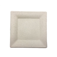 Eco friendly Biodegradable Compostable Sugarcane Bagasse Pulp Square Plates