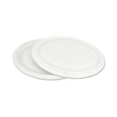 Plato de comida de bagazo degradable impermeable y a prueba de aceite