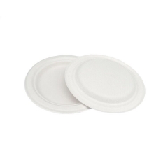 Sugarcane Fiber Tableware 9 inch Biodegradable Disposable Round Plate