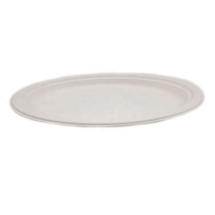 Microwaveable biodegradable bagasse oval cake plates for wedding