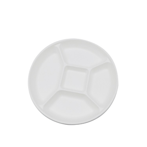 Eco-friendly retail shrinking package sugarcane round plate