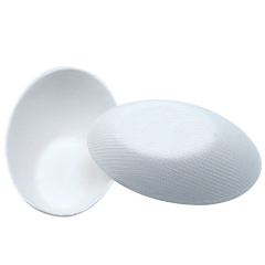 Biodegradable disposable sugarcane bagasse egg shape dish