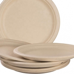 9 Inch Round Disposable Paper Plates Biodegradable