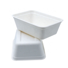 700ml High Quality Disposable Compostable Bowl Sugarcane Tray